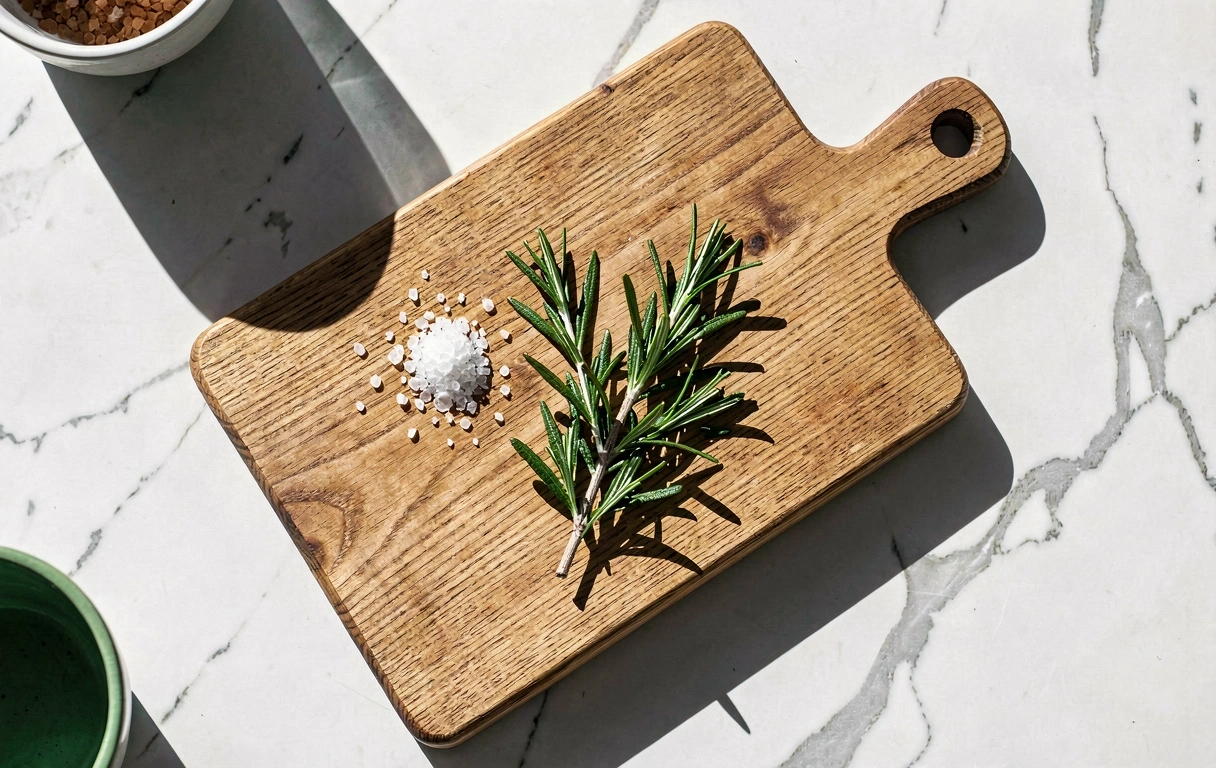 Detalle culinario minimalista